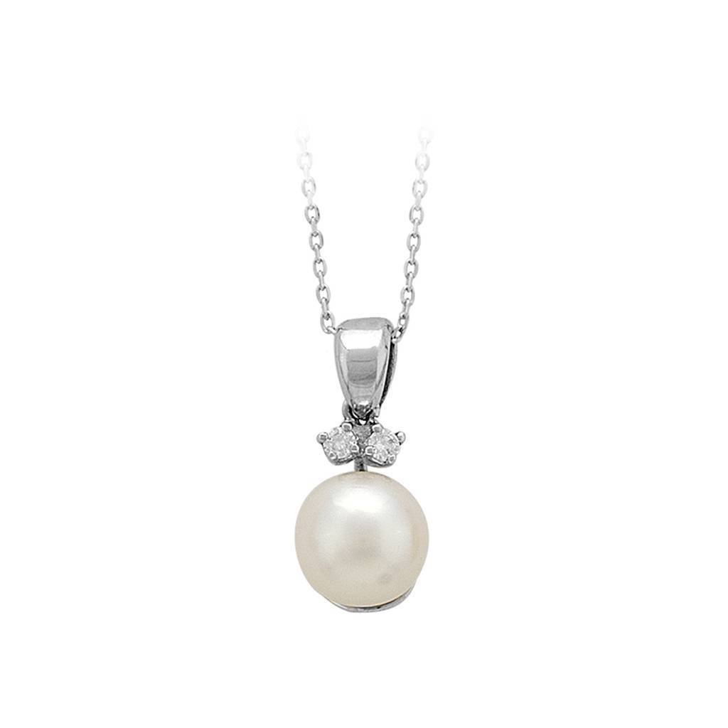 Collier de diamants et de perles