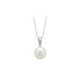 Diamond and pearl necklace