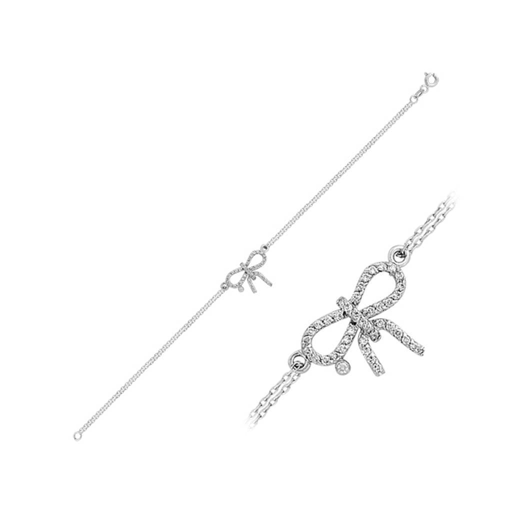 Diamant Schleife Armkette