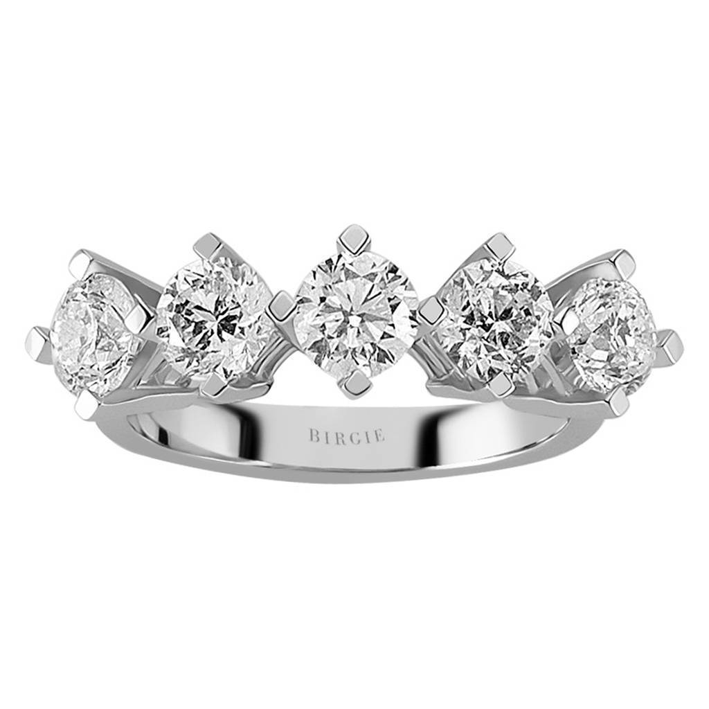2.31Carat Diamond 5 Stone Engagement Ring