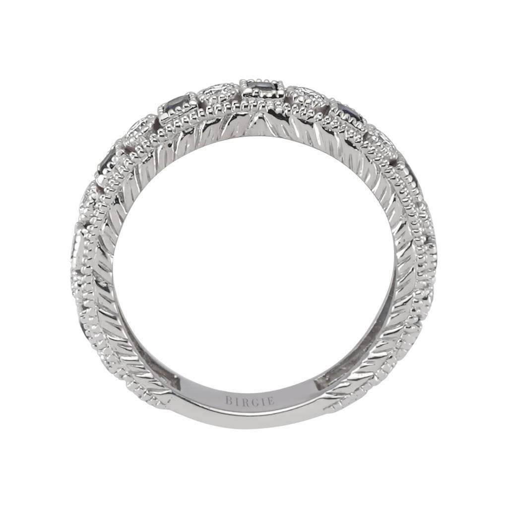 Diamond Sapphire Eternity Wedding Ring