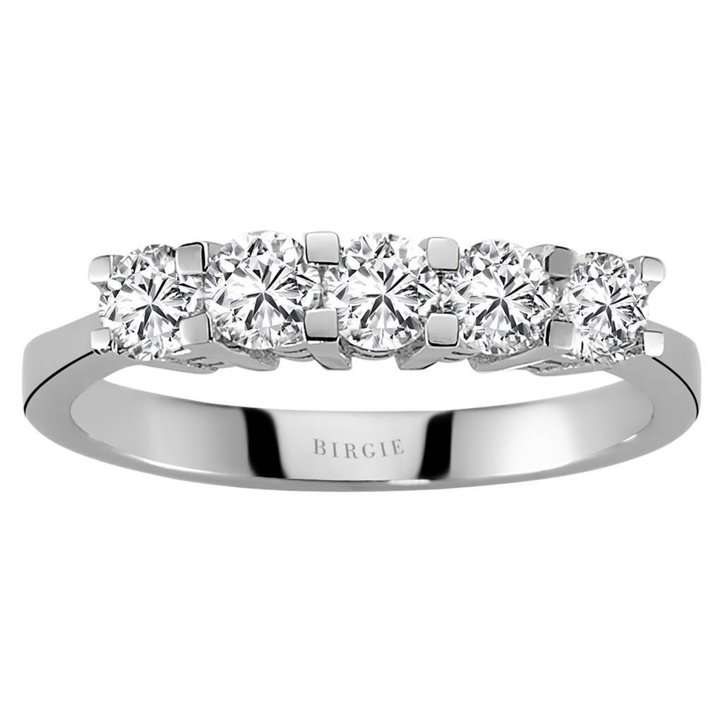 0.80 Carat Diamond 5 Stone Engagement Ring