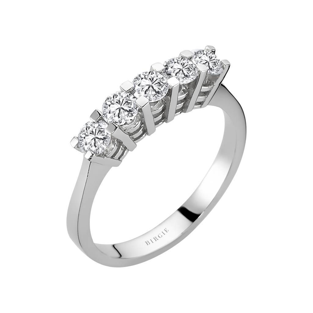 0.80 Carat Diamond 5 Stone Engagement Ring