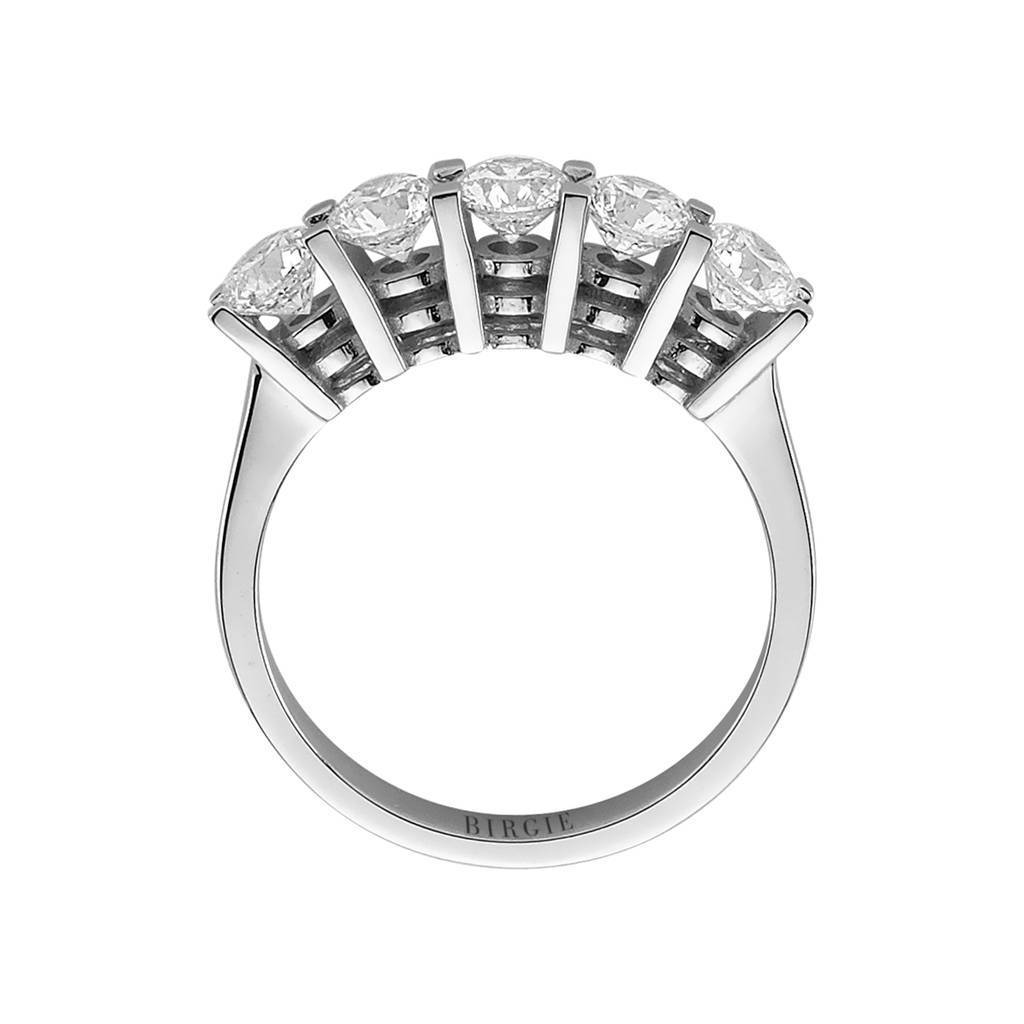 1.52 Carat Diamond 5 Stone Engagement Ring