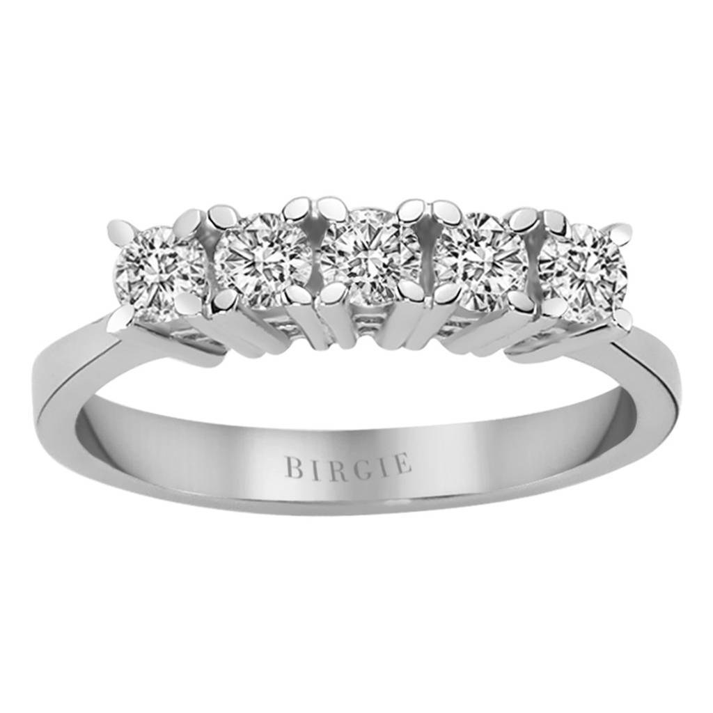 0.55 Carat Diamond 5 Stone Engagement Ring