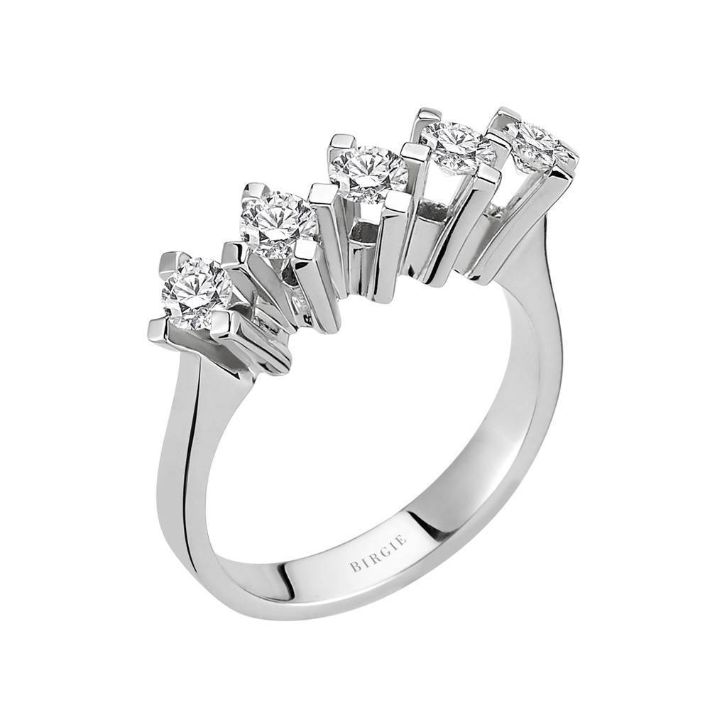 0.80 Carat Diamond 5 Stone Engagement Ring