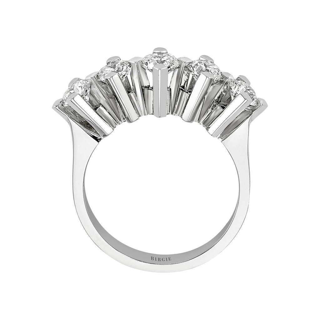 1.56 Carat Diamond 5 Stone Engagement Ring