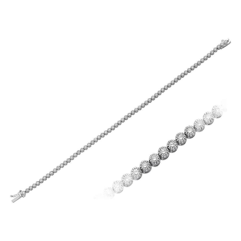Bracelet tennis en diamant de 1,83 carat au total