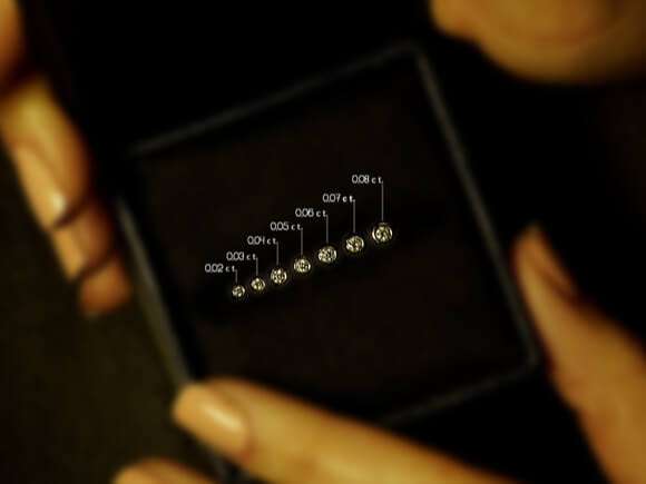 Stud de nez en diamant de 0,05 carat