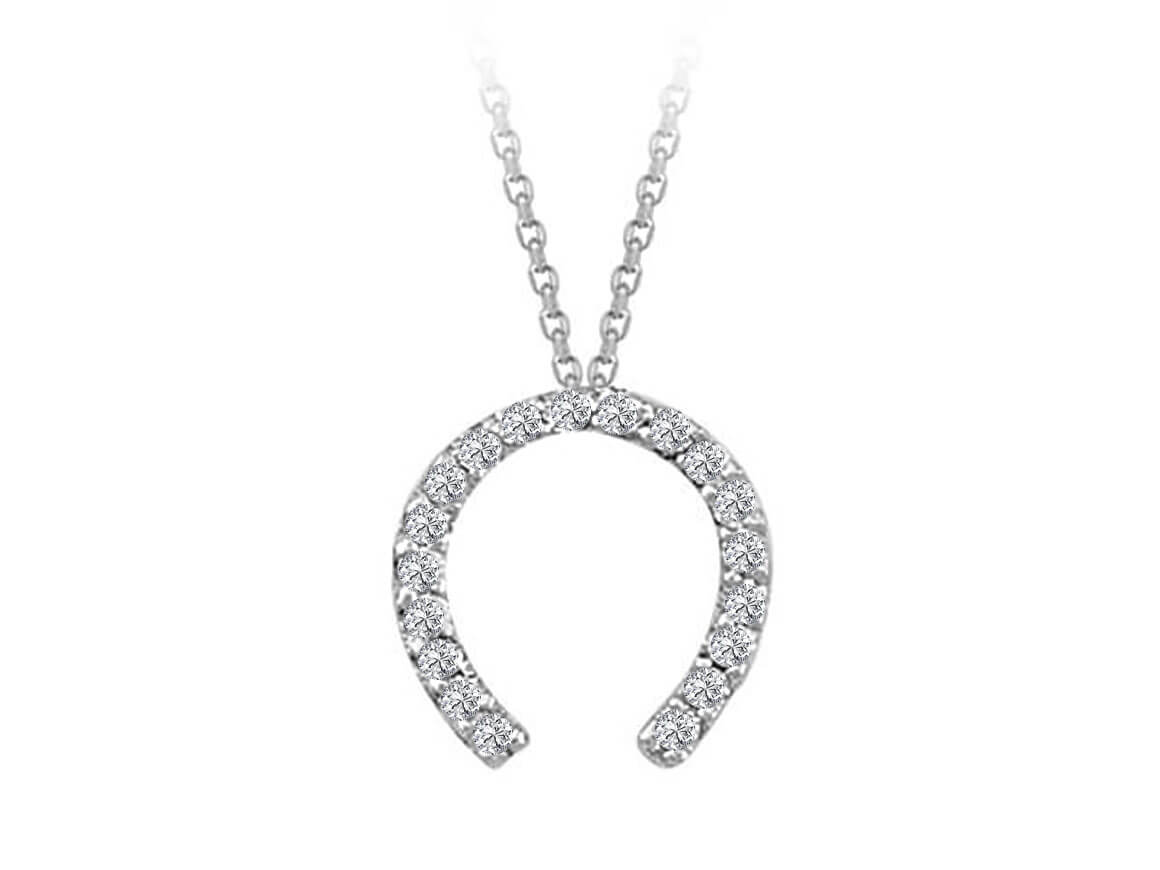 Collier fer à cheval diamant