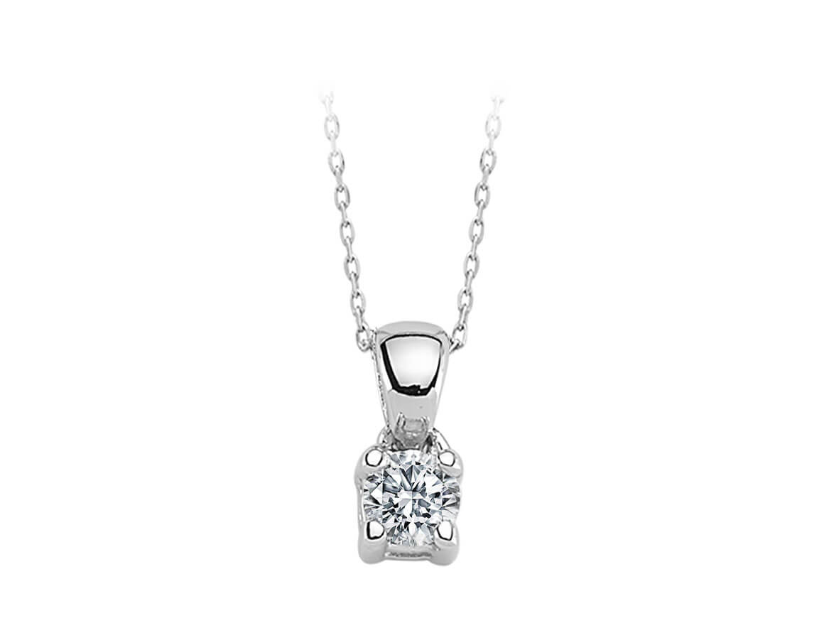 0.10 Carat Diamond Solitaire Necklace