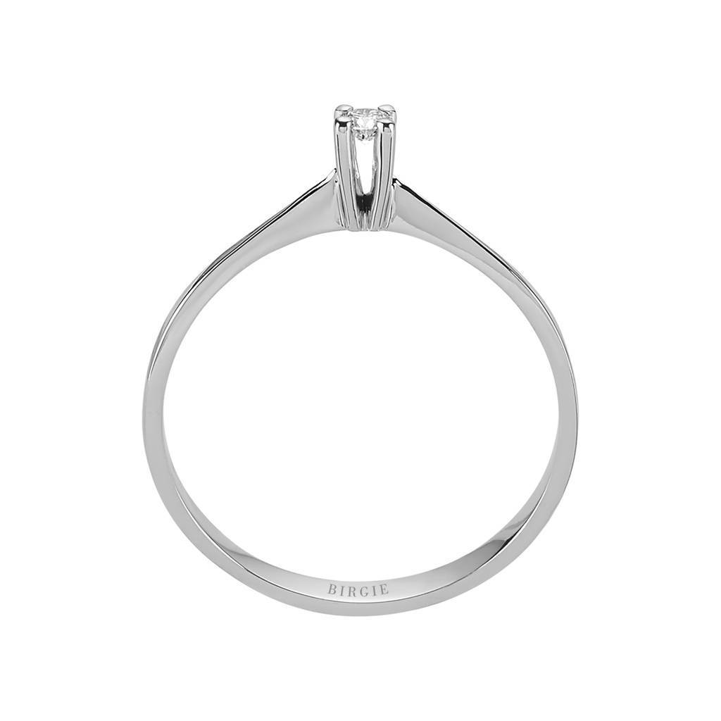 Bague solitaire diamant 0,05 carat
