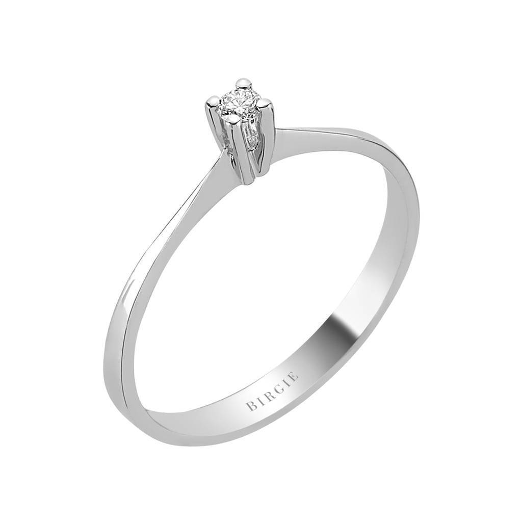 Bague solitaire diamant 0,05 carat