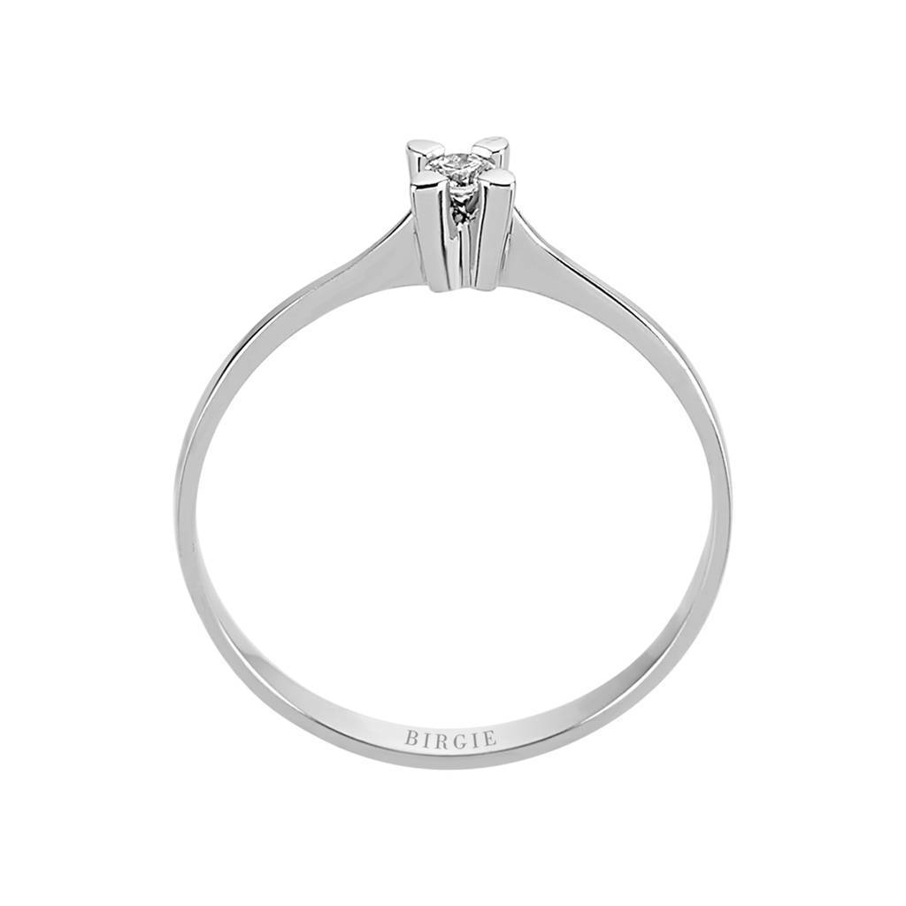Bague solitaire diamant 0,06 carat