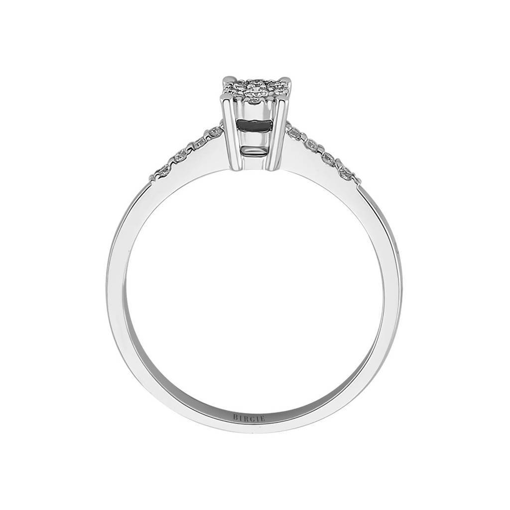 Bague de fiançailles en diamant de 0,15 carat au total