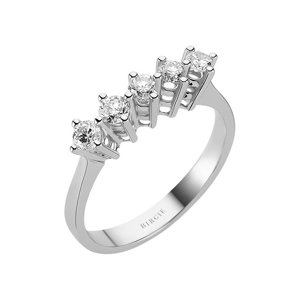 0.54 Carat Diamond 5 Stone Engagement Ring