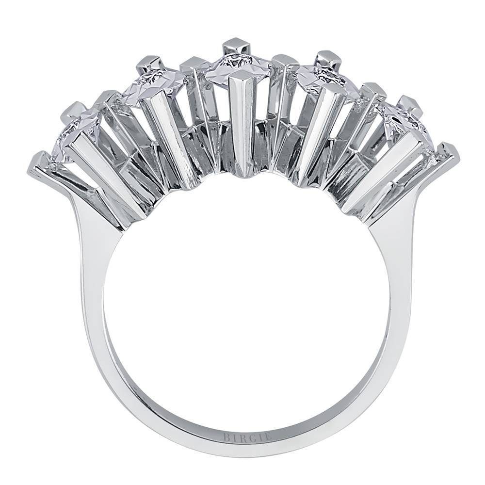 1.50 Carat Appearance Diamond 5 Stone Engagement Ring