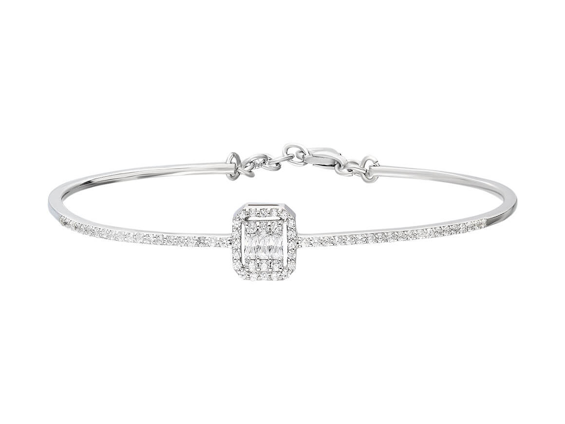 Baguette diamond bracelet