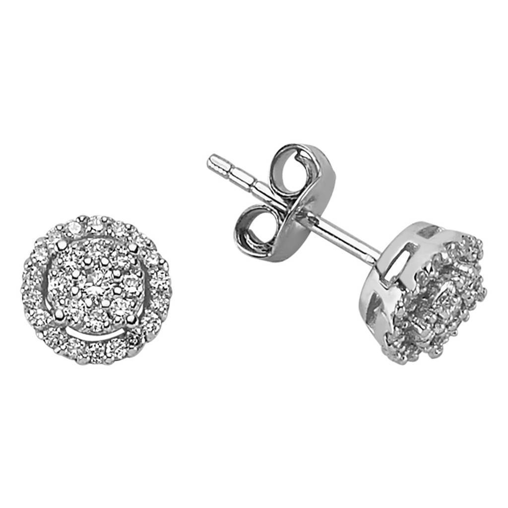 Boucles d'oreilles clous diamant
