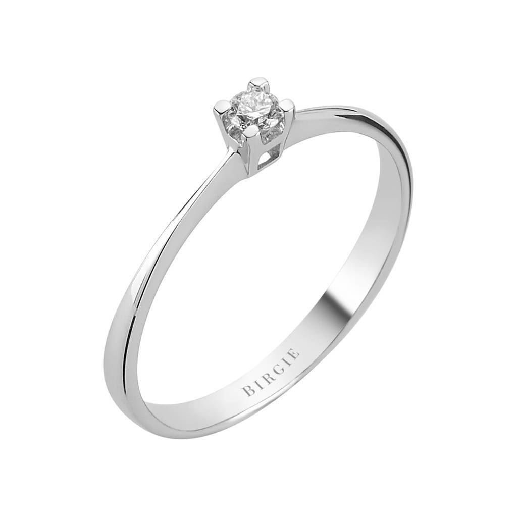 Boucles d'oreilles diamant solitaire 0,09 carat