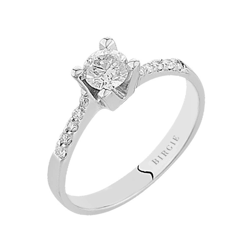 0.50 Carat Diamond Halo Engagement Ring