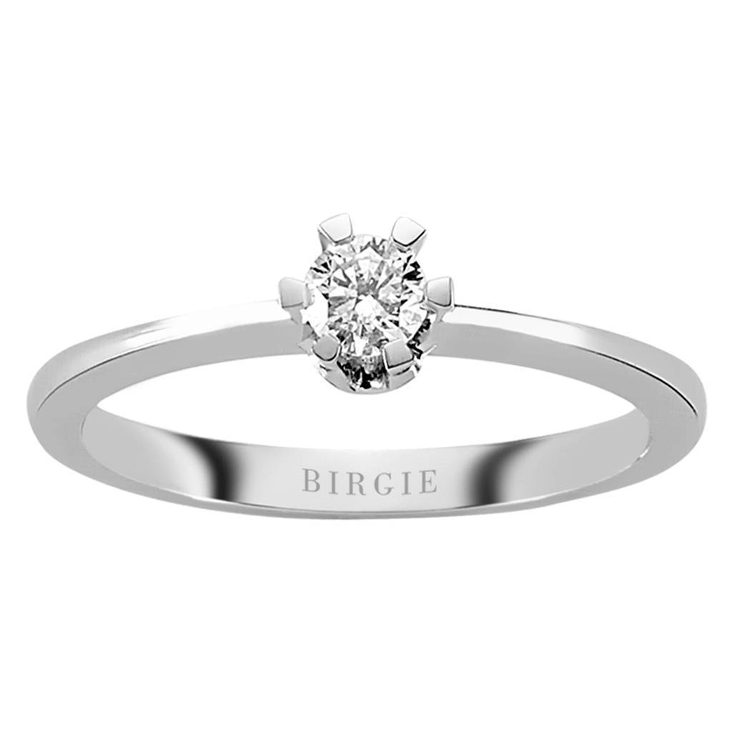 Bague solitaire diamant 0,21 carat