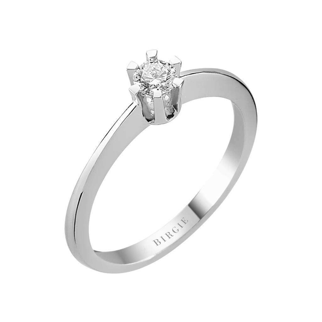 Bague solitaire diamant 0,21 carat