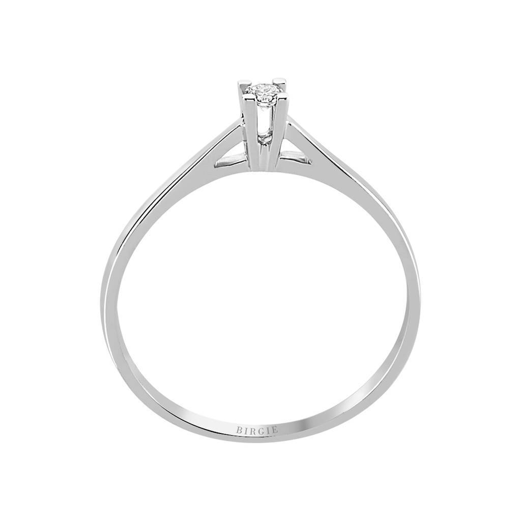Bague solitaire diamant 0,05 carat