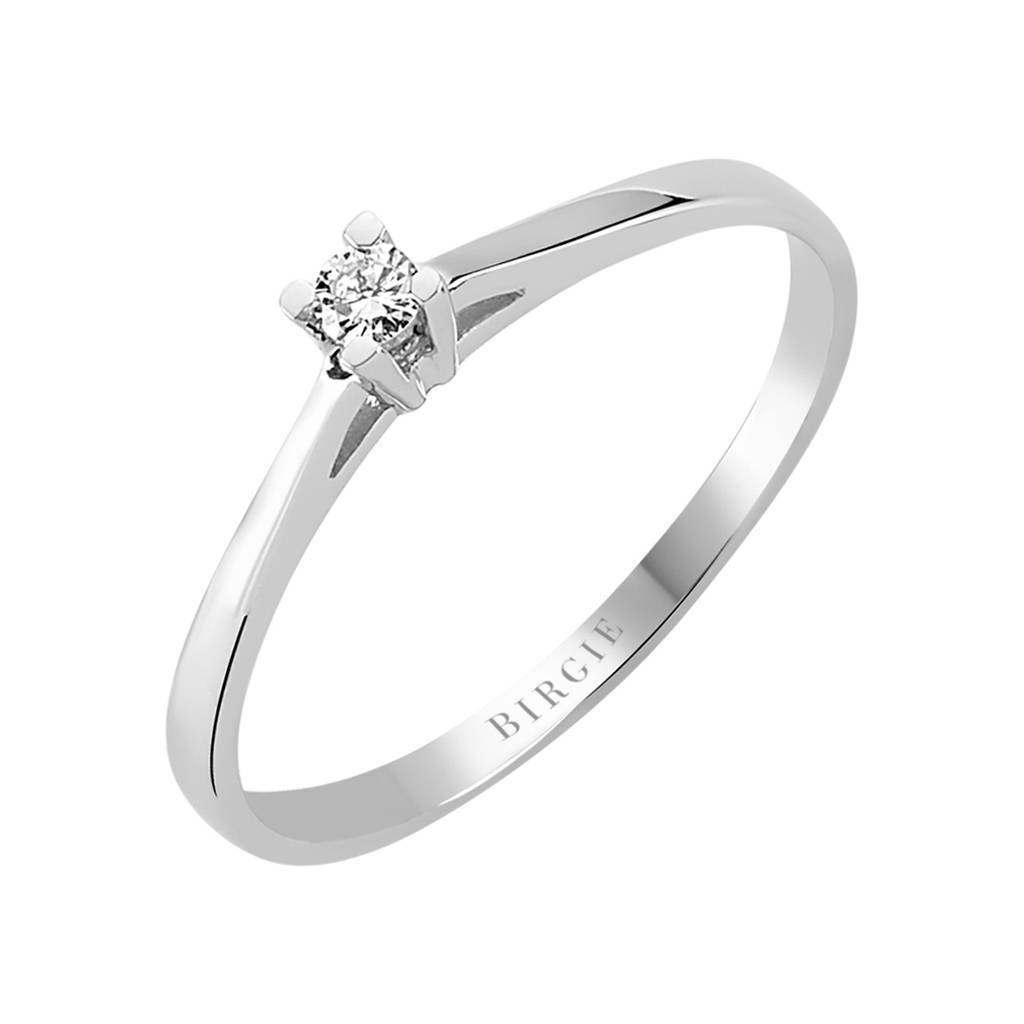 Bague solitaire diamant 0,05 carat