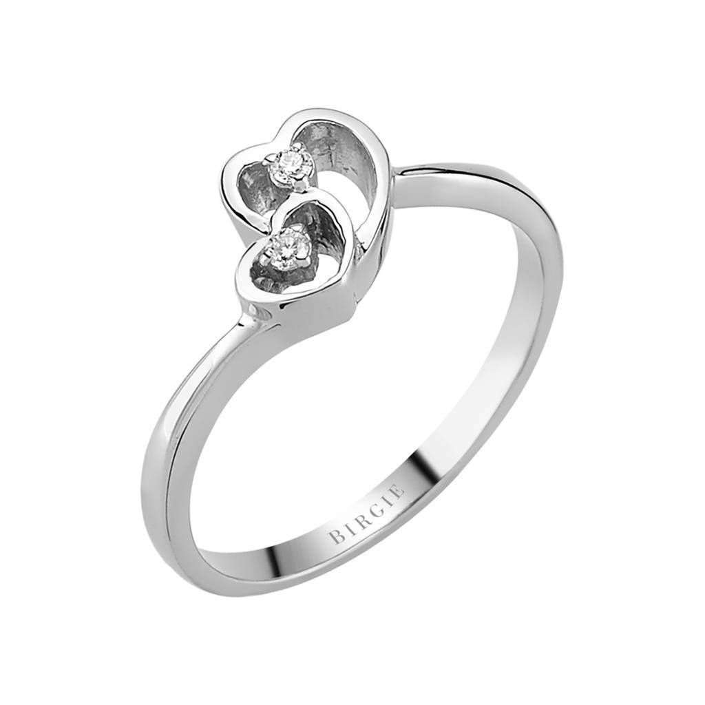 Bague coeur diamant