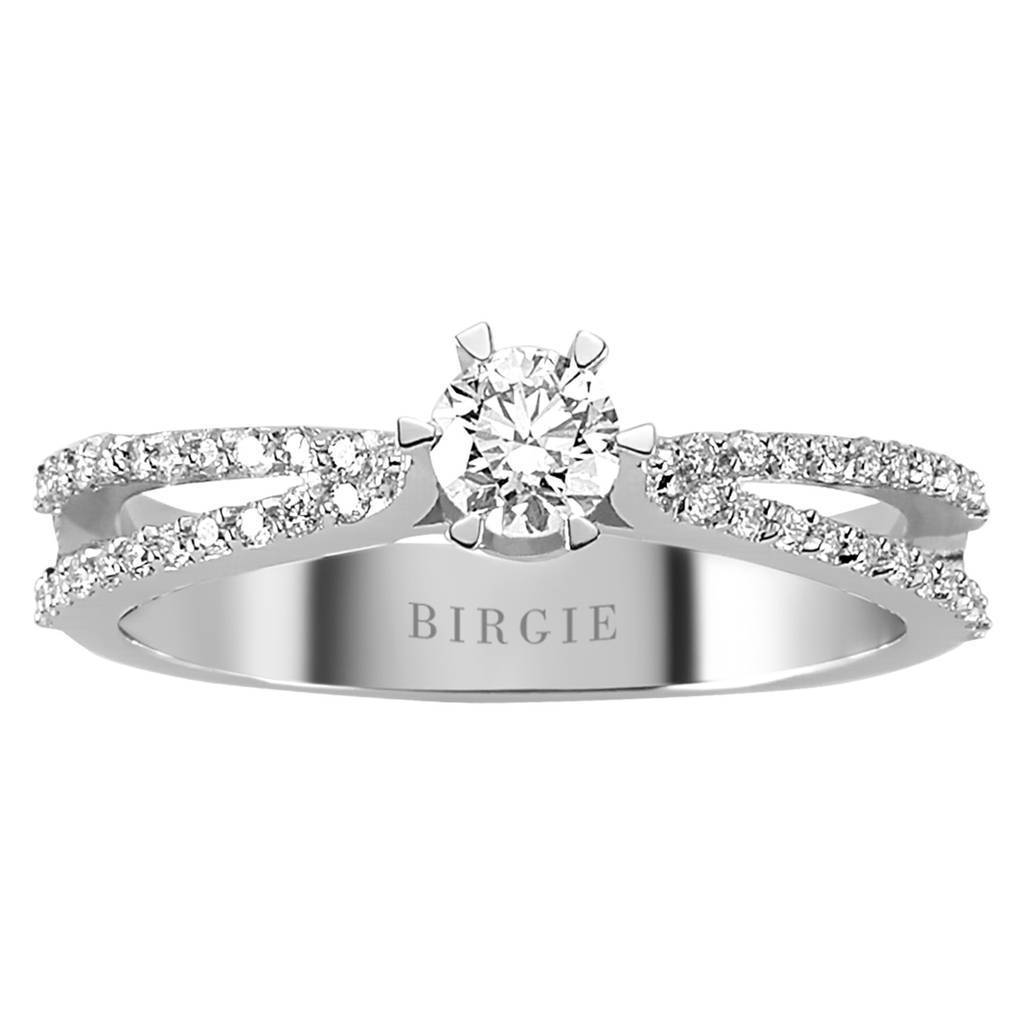 0.55 Carat Diamond Halo Engagement Ring
