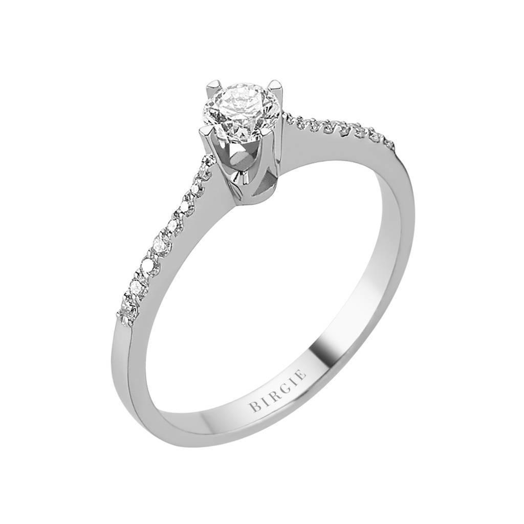 0.42 Carat Diamond Halo Engagement Ring