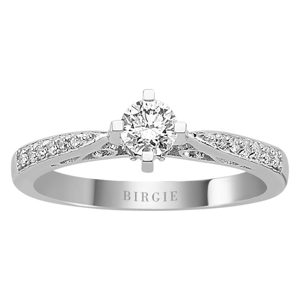 0.42 Carat Diamond Halo Engagement Ring