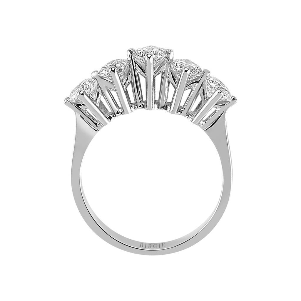 1.60 Carat Diamond 5 Stone Engagement Ring