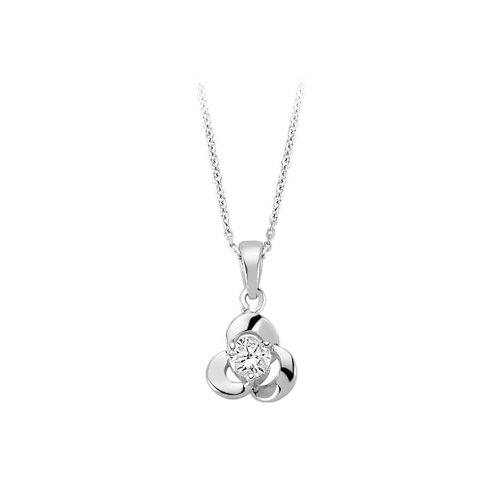 0.13 Carat Diamond Solitaire Necklace