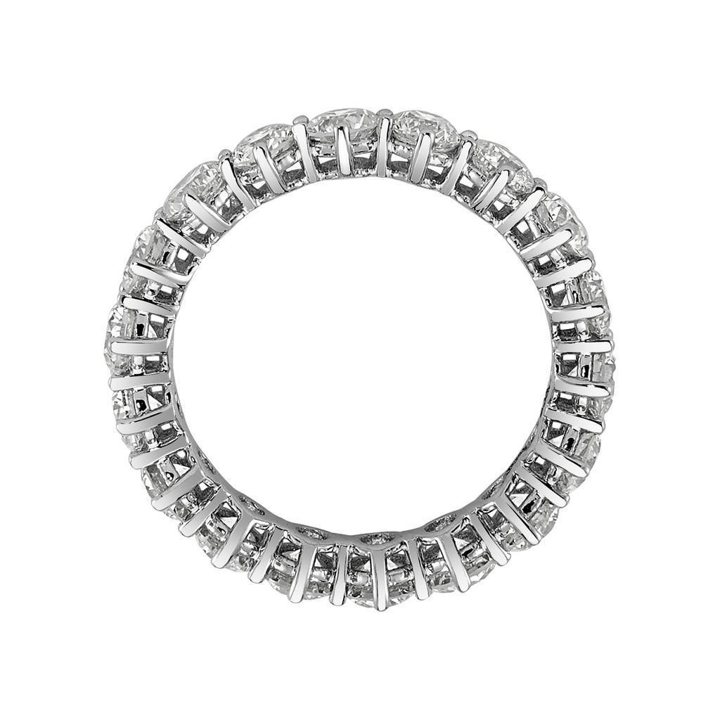 G Color 3.38 Carat Diamond Eternity Wedding Ring