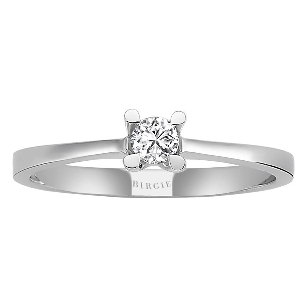 Bague diamant solitaire 0,14 carat, couleur E