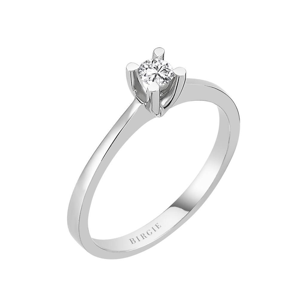 Bague diamant solitaire 0,14 carat, couleur E