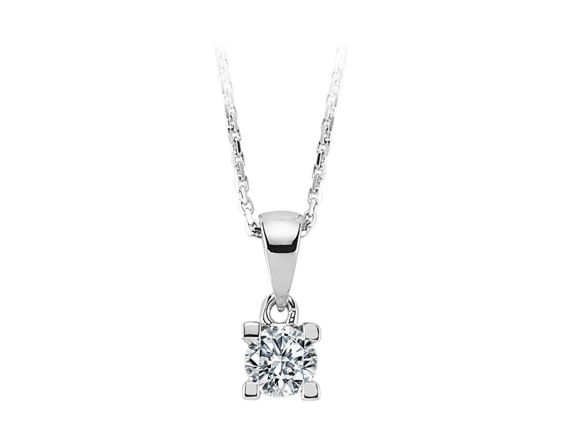 0.27 Carat Diamond Solitaire Necklace