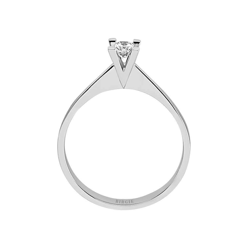 Bague solitaire diamant 0,21 carat