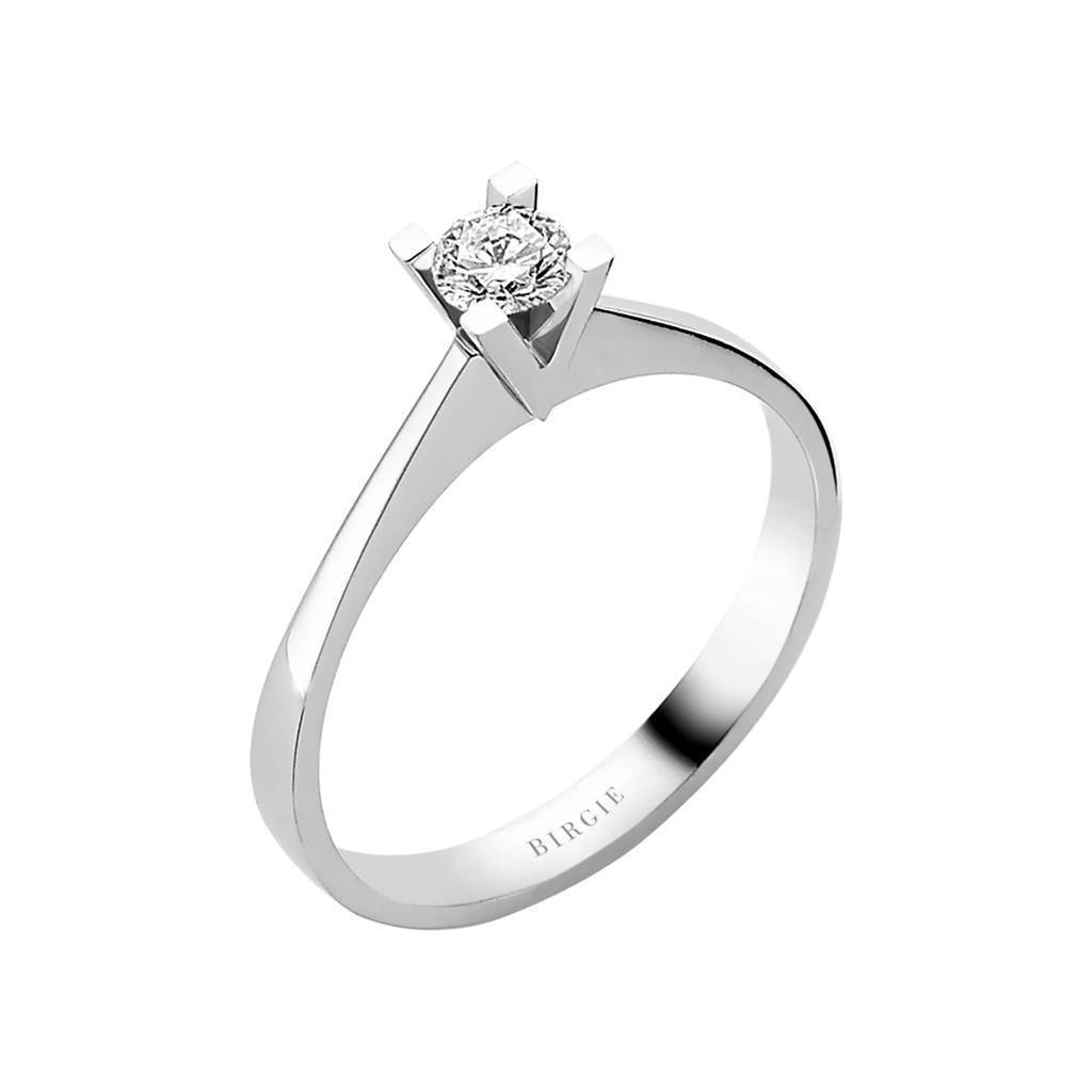 Bague solitaire diamant 0,21 carat