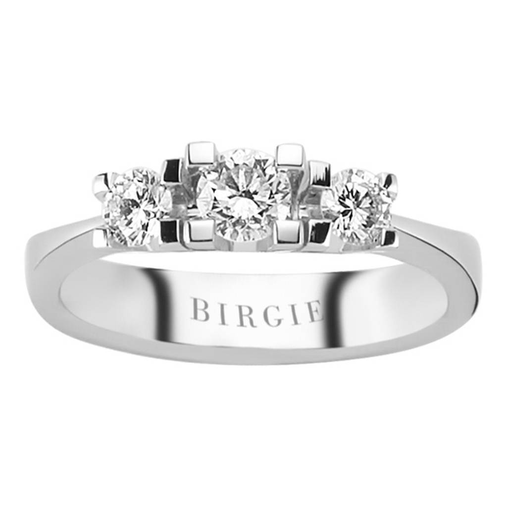 0.61 Carat Diamond Trilogy Ring