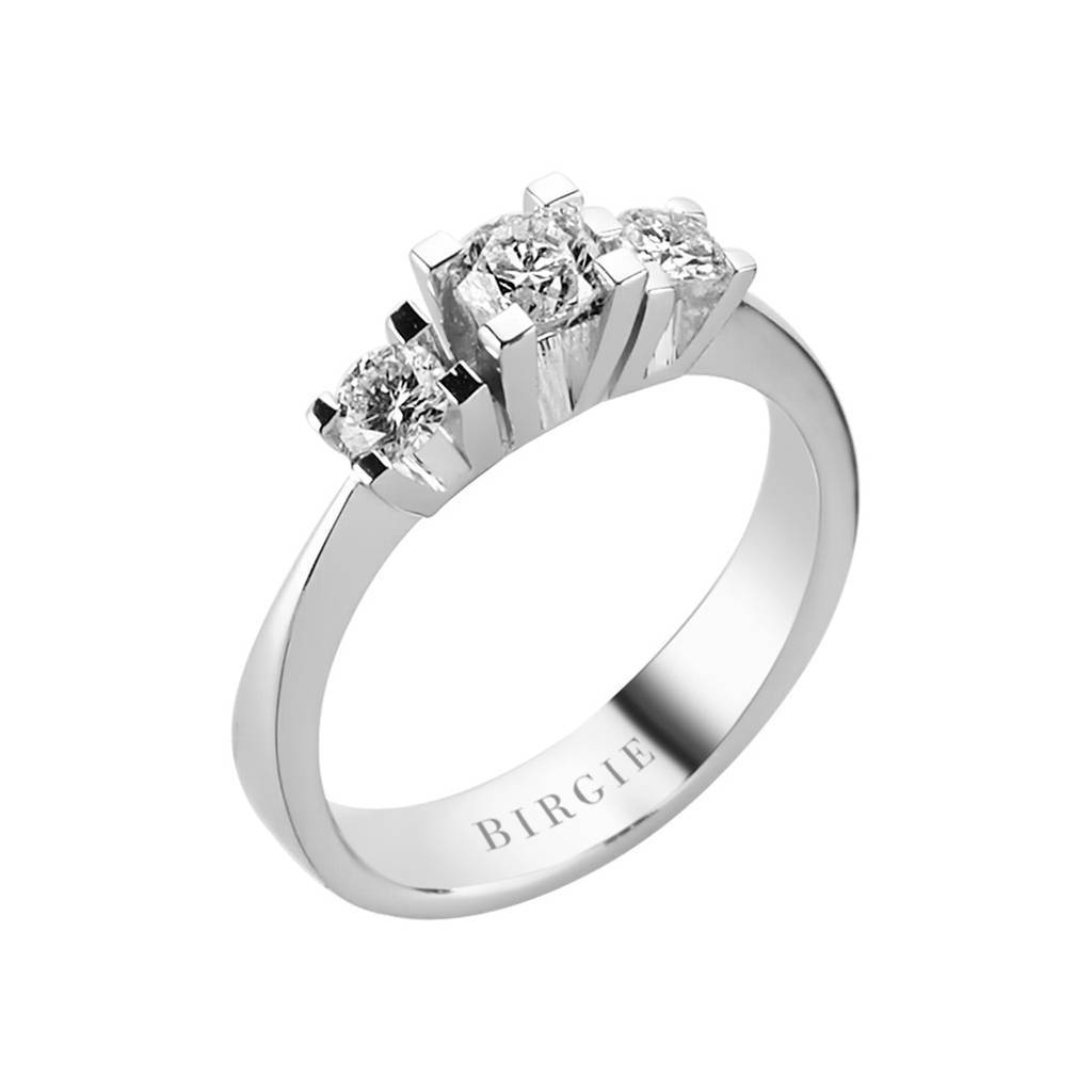 0.61 Carat Diamond Trilogy Ring