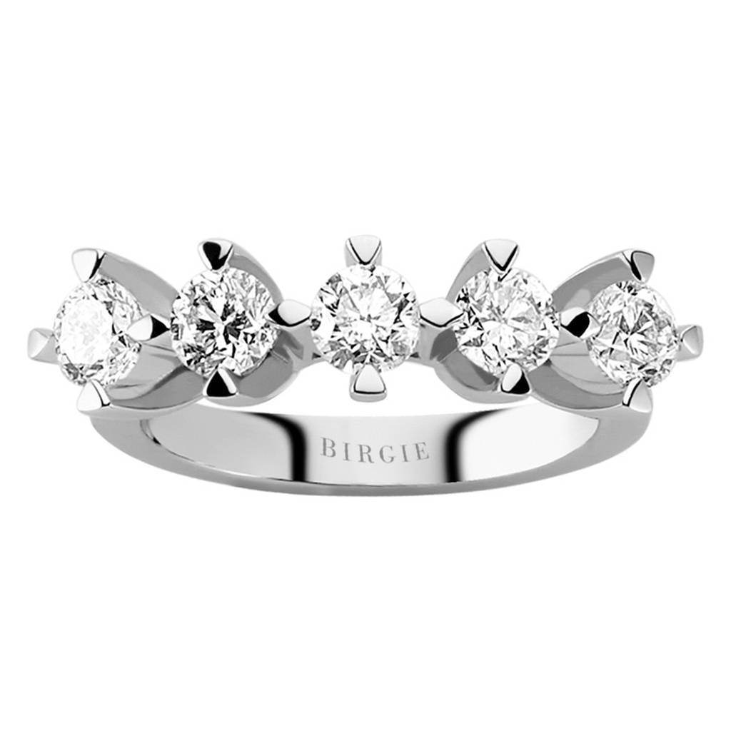 1.44 Carat Diamond 5 Stone Engagement Ring