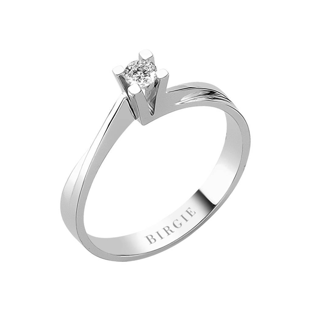 Bague diamant solitaire 0,10 carat