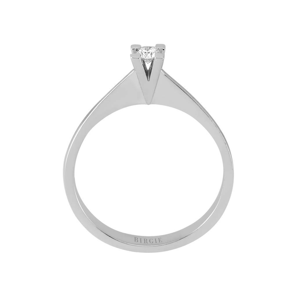 Bague solitaire diamant 0,08 carat