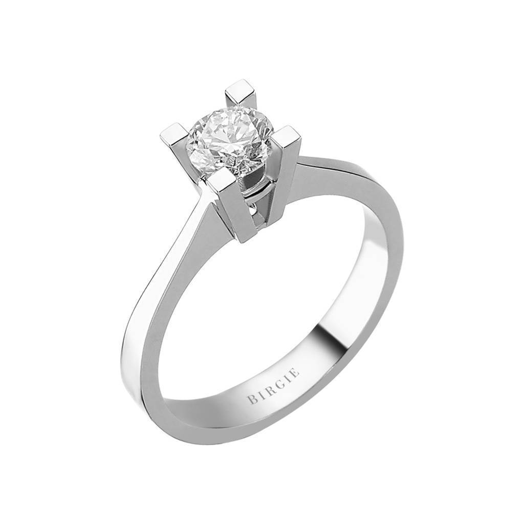 Bague solitaire diamant 0,61 carat