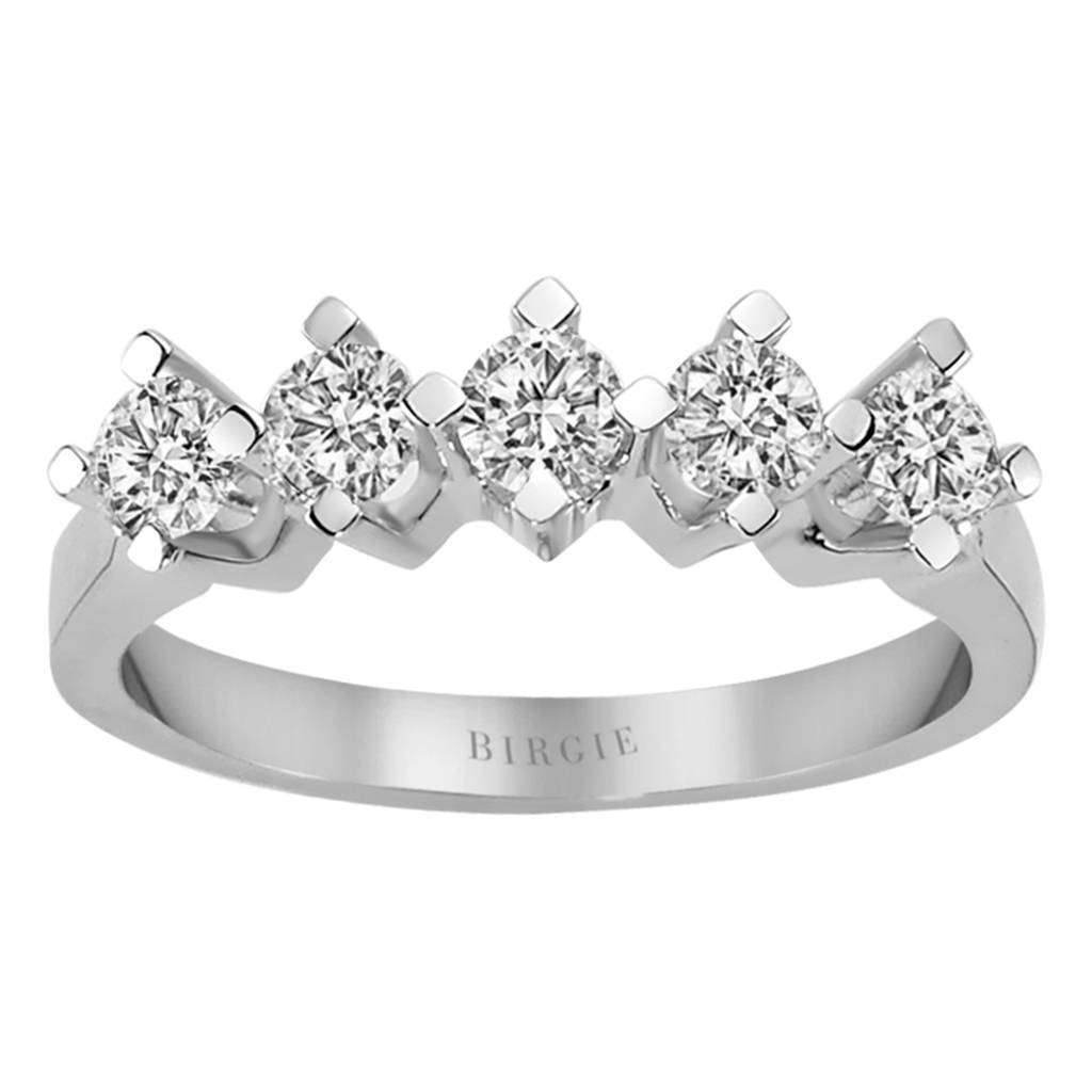 0.75 Carat Diamond 5 Stone Engagement Ring