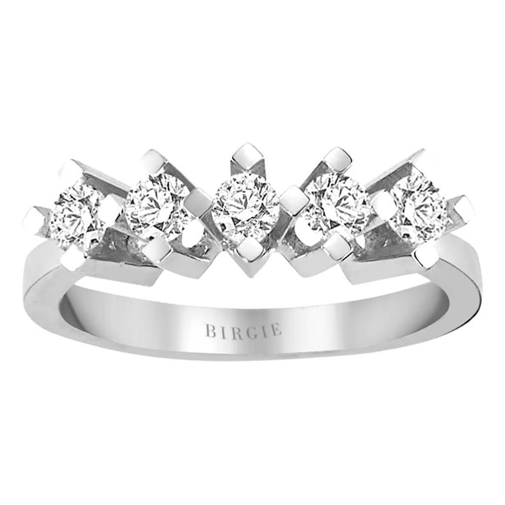 0.55 Carat Diamond 5 Stone Engagement Ring