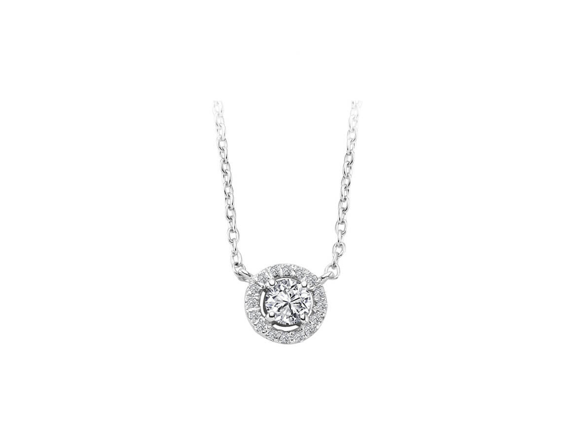 Collier solitaire diamant